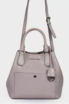 Gray trapezoid bag