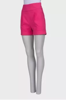 High rise pink shorts