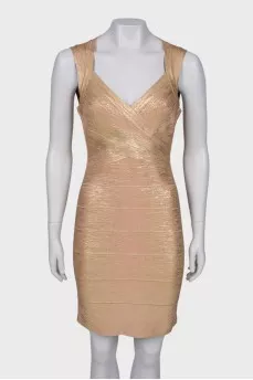 Golden bandage dress