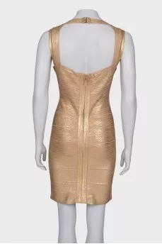 Golden bandage dress