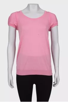 Wool pink T-shirt