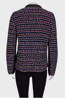 Zipped tweed jacket
