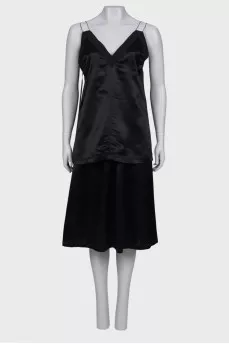Black suit with a skirt