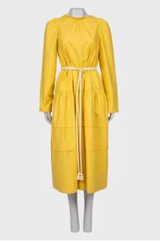 Yellow dress with tag