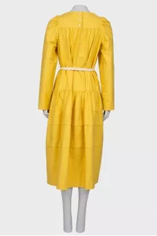 Yellow dress with tag