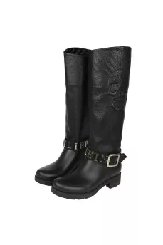 Combined material boots