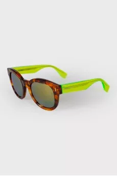 Sunglasses with neon temples