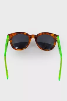Sunglasses with neon temples