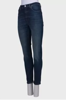 Blue straight fit jeans