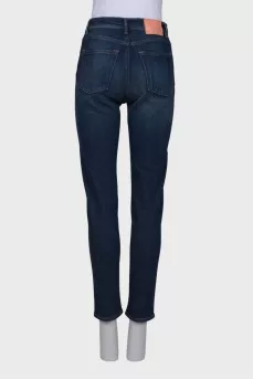 Blue straight fit jeans