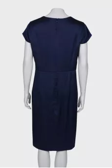 Silk blue dress