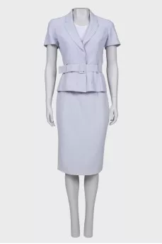 Lavender skirt suit