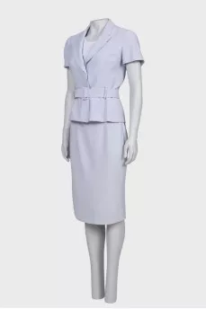 Lavender skirt suit