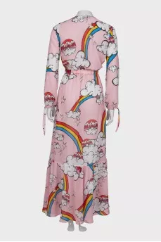 Pink print dress