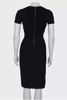 Black dress with drapery
