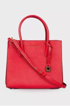 Mercer red leather bag