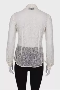 Tie lace blouse