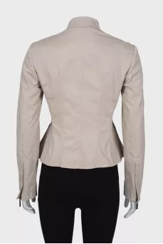 Fitted jacket with zip