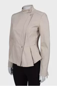 Fitted jacket with zip