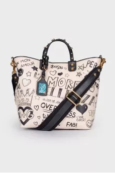 Beatrice Mural bag with tag