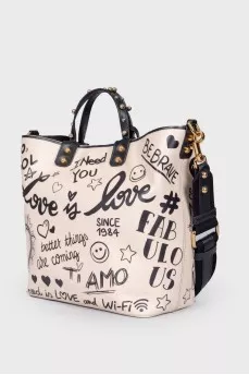 Beatrice Mural bag with tag