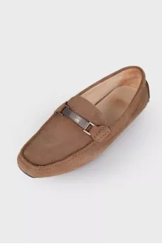 Men's suede moccasins