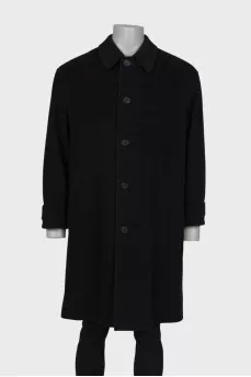 Men's coat with buttons