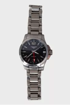 Мужские часы Conquest Automatic Black Dial Men's Watch L3.687.4.56.6