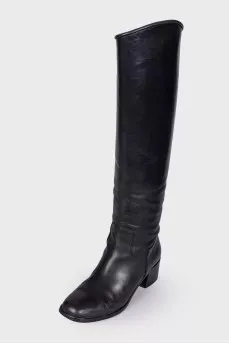Block heel boots