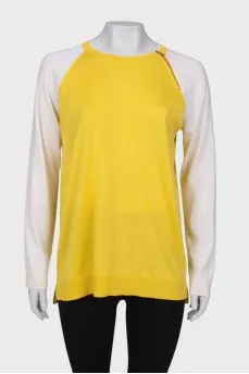 Two tone long sleeve with zip