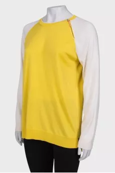 Two tone long sleeve with zip