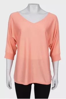 Silk pink sweater