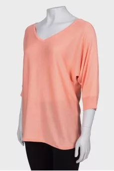 Silk pink sweater