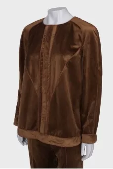 Silk brown sweatshirt