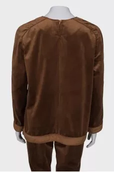 Silk brown sweatshirt