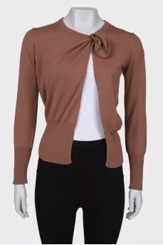 Wool brown cardigan