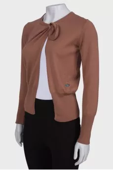 Wool brown cardigan