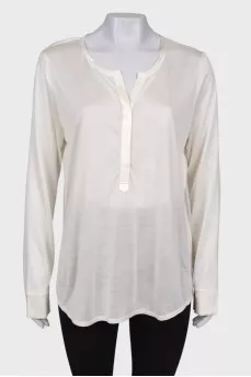 Sheer silk blouse