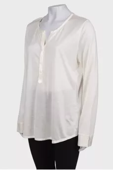 Sheer silk blouse