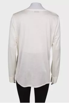 Sheer silk blouse