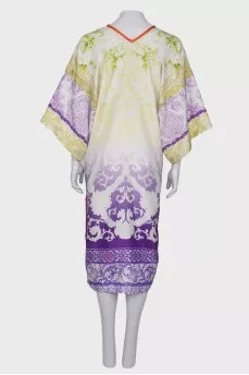 Silk dress with side slits