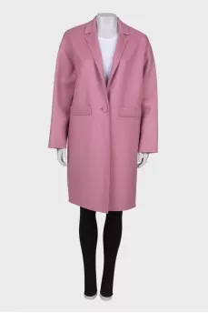 Wool pink coat