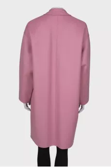 Wool pink coat