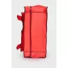 Red satchel bag