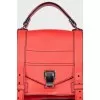 Red satchel bag