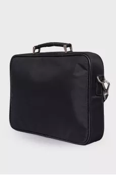 Men's briefcase Tessuto and Saffiano Leather