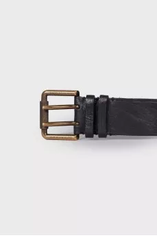 Leather belt with eyelets