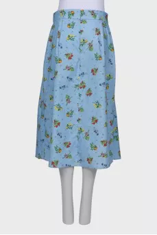 Skirt with hidden front slit