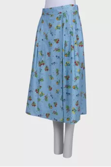 Skirt with hidden front slit