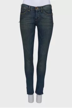 Jeans with openwork back